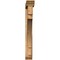 Ekena Millwork Merced Traditional Smooth Bracket w/ Offset Brace, Western Red Cedar, 5 1/2"W x 44"D x 44"H BKT0604X44X44MRC01SWR - alternate 3